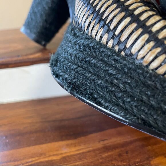 Poetic License Fancy Me Block Platform Heels Black Tan Red White Floral US 6 - Picture 7 of 15